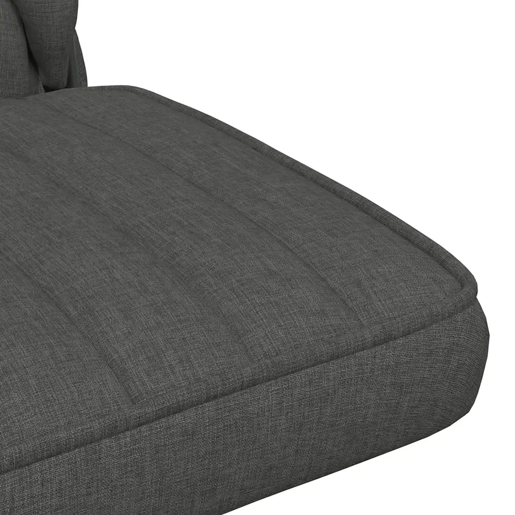 Sedia da Ufficio Girevole Grigio Scuro in Tessuto 4105402