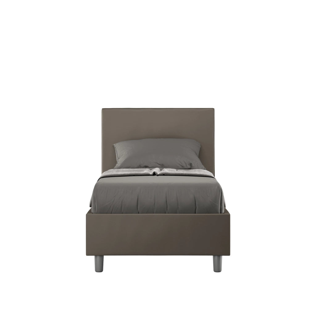 Letto Singolo 80x200 cm Senza Rete Adele Cappuccino