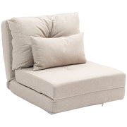 Poltrona letto regolabile ¨C zephmum ¨C beige con cuscino