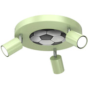 Plafoniera Luminex Fun 3 spot calcio verde GU10 30cm