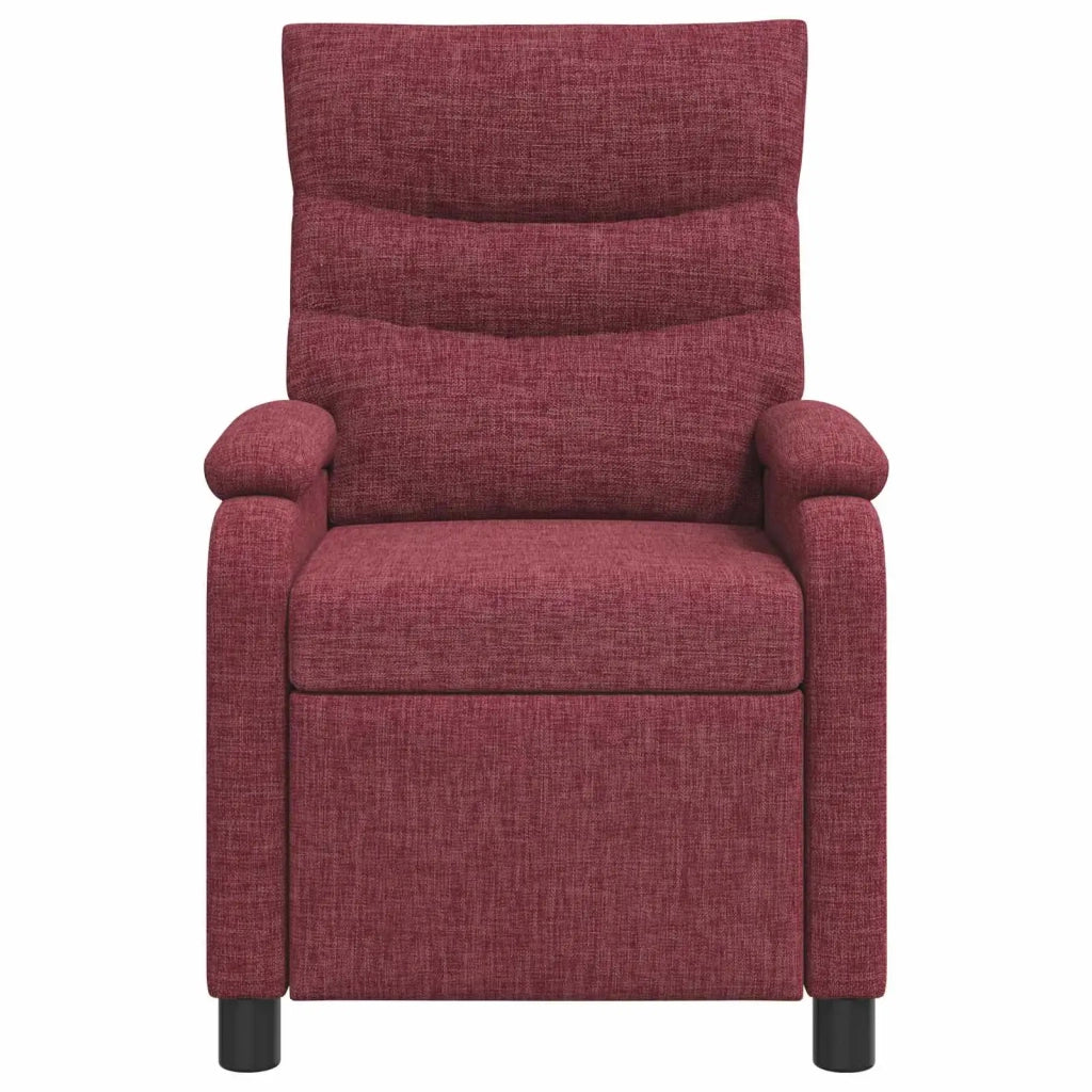 Poltrona Massaggiante Rosso Vino Tessuto 42034912