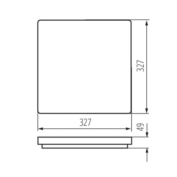 Plafoniera LED Kanlux VARSO 24W 4000K bianca IP54 33cm
