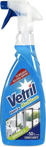 VETRIL DETERGENTE MULTIUSO IN FORMATO DA 650ML CON AMMONIACA