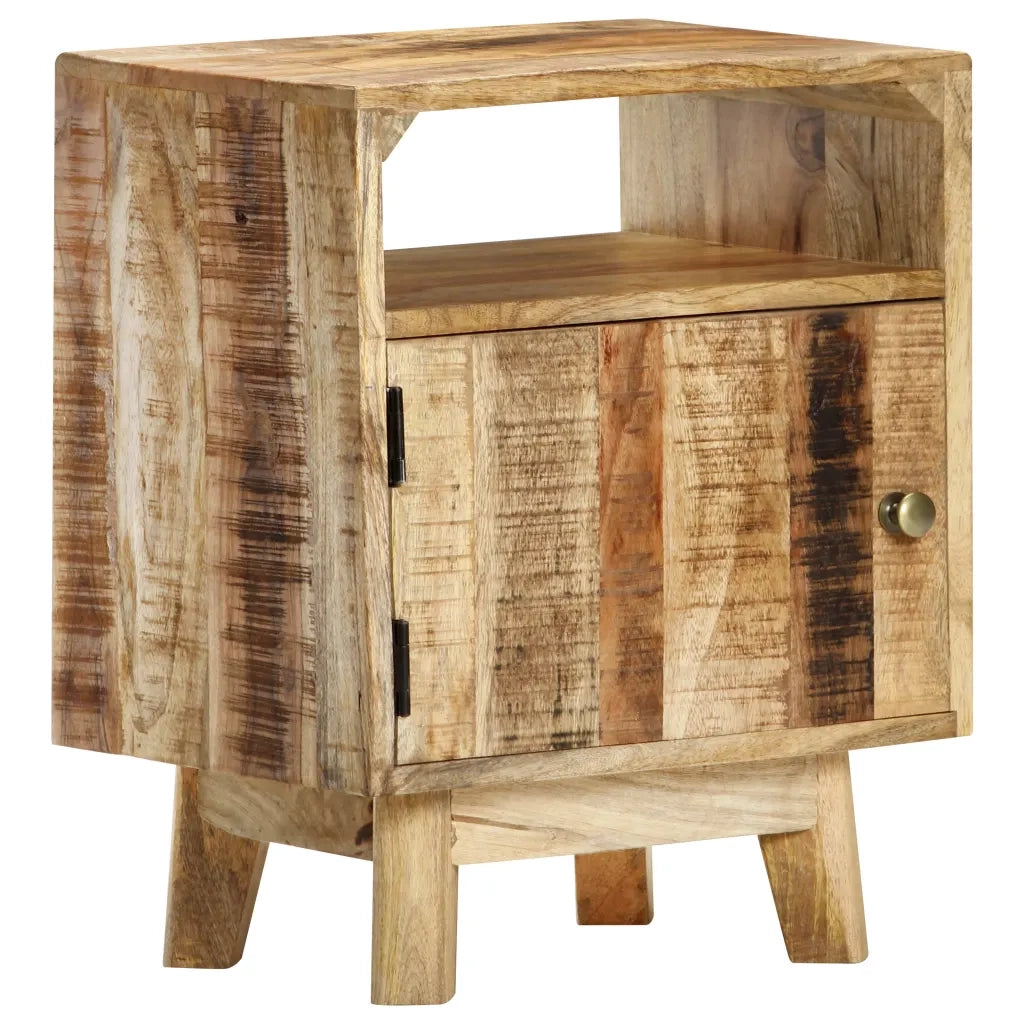 Comodino 40x30x50 cm in Legno di Mango Grezzo 320928