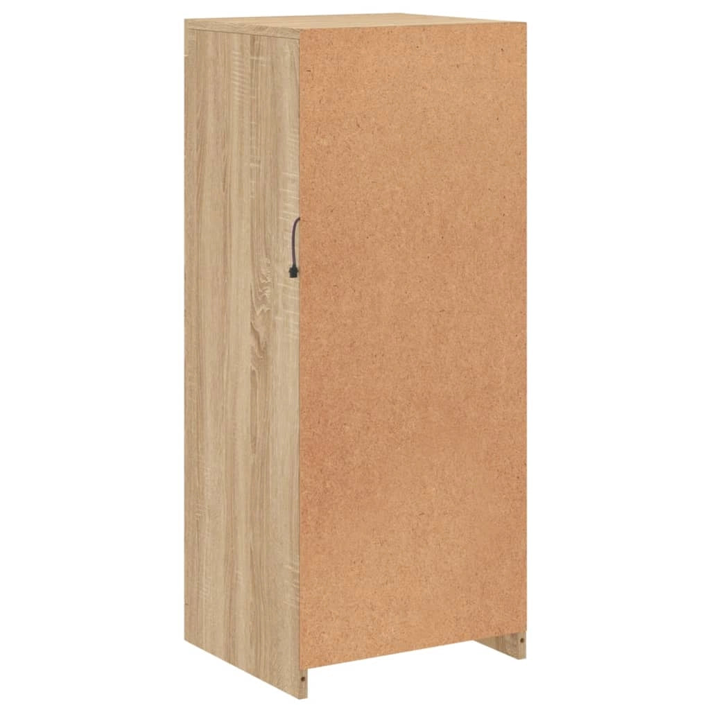 Buffet credenza cassettiera armadio mobile contenitore organizer per cucina soggiorno salotto con luci LED Sonoma 41 x 37 x 100 cm marrone 02_0029960