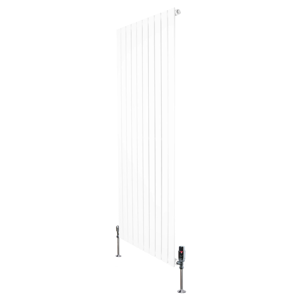 Radiatore Verticale 1600 x 700 mm con Valvole TRV Bianco