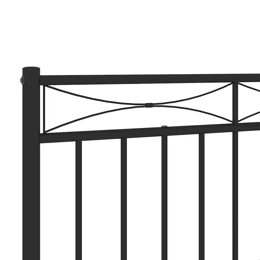 Testiera di Ricambio in Metallo Nero 180 cm 373727