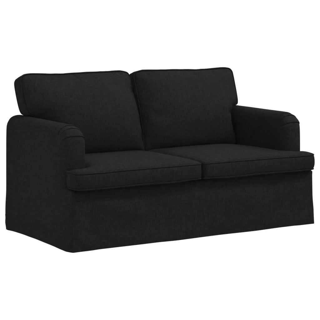 Set di divani 2 pcs Nero 144 x 80 x 85 cm Tessuto 3407518