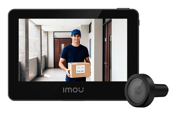 Imou vd1 spioncino smart a batteria, con monitor da 4,3 pollici e risoluzione da 5mp