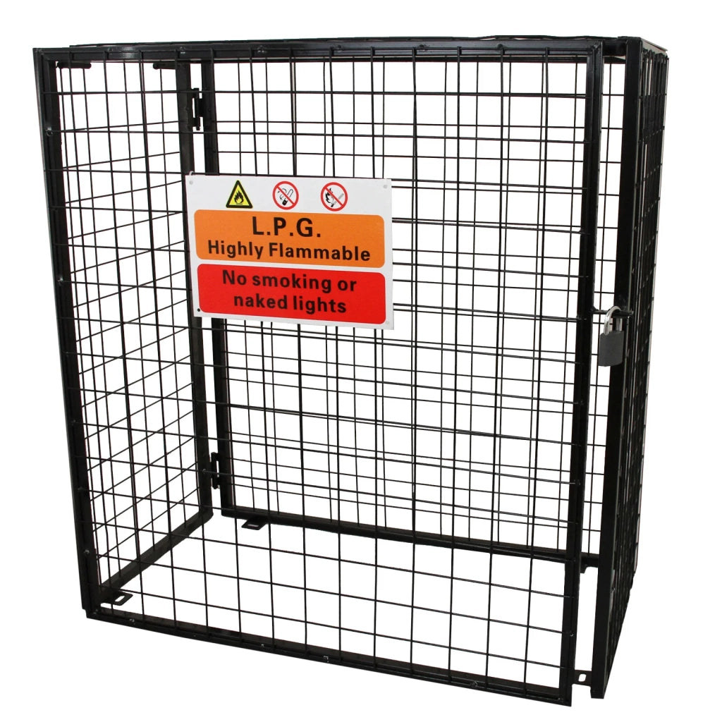 Gabbia Metallica per 3 Bombole del Gas da 19kg in Acciaio Galvanizzato 920mm