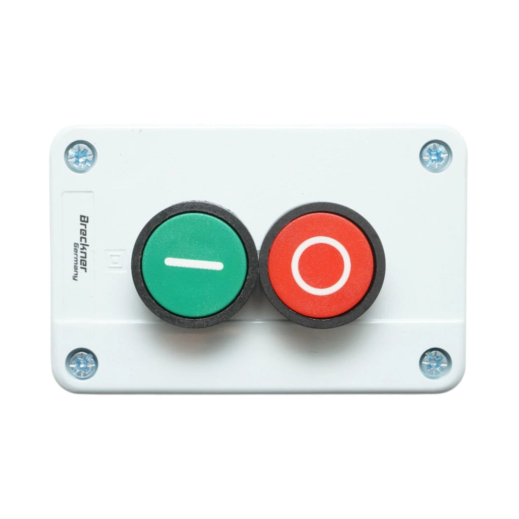 Alloggiamento pulsante di controllo START/STOP con ritorno 1NO+1NC Breckner Germany