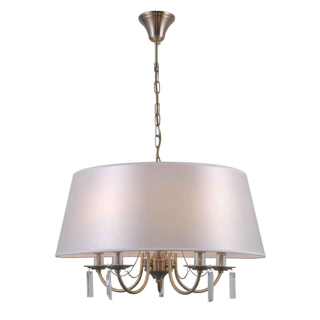 Lampadario Italux Solana classico bronzo 5xE14 dimmerabile