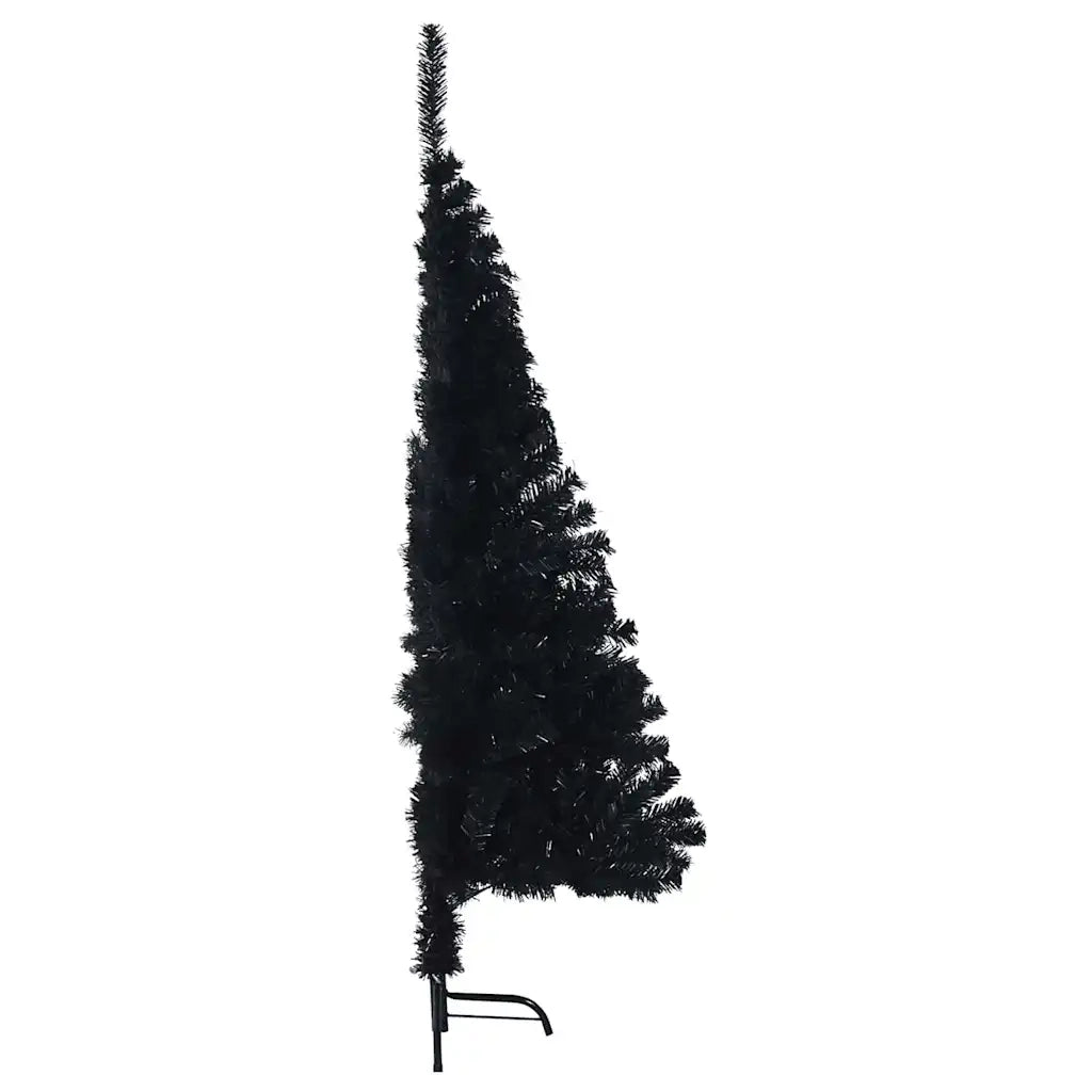 Albero di Natale artificiale con luci integrate Nero 120 cm PVC 3397121