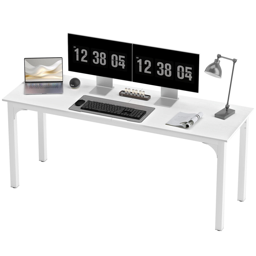 Scrivania per computer 180 cm ¨C Xylo ¨C bianco, per 2 persone, ufficio e studio