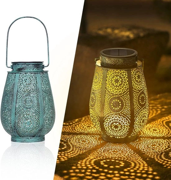 Lanterne da Sole Artigianale - Turquoise - 1 pezzo