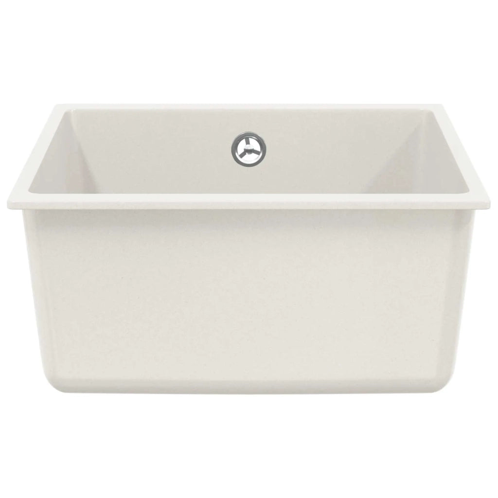 Lavello Bianco 430 x 460 mm 80% Quarzo e 20% Resina