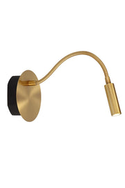 Applique lettura oro braccio flessibile USB LED 2W Lucide