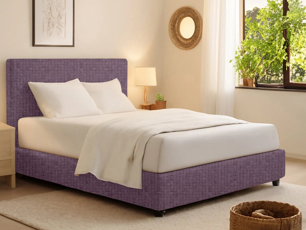 Bracknell, Letto Singolo Sfoderabile Made in Italy, Viola Lilla