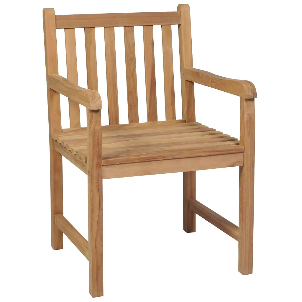 Sedie da Giardino 6 pz e Cuscini Grigio Talpa Massello di Teak 3073039