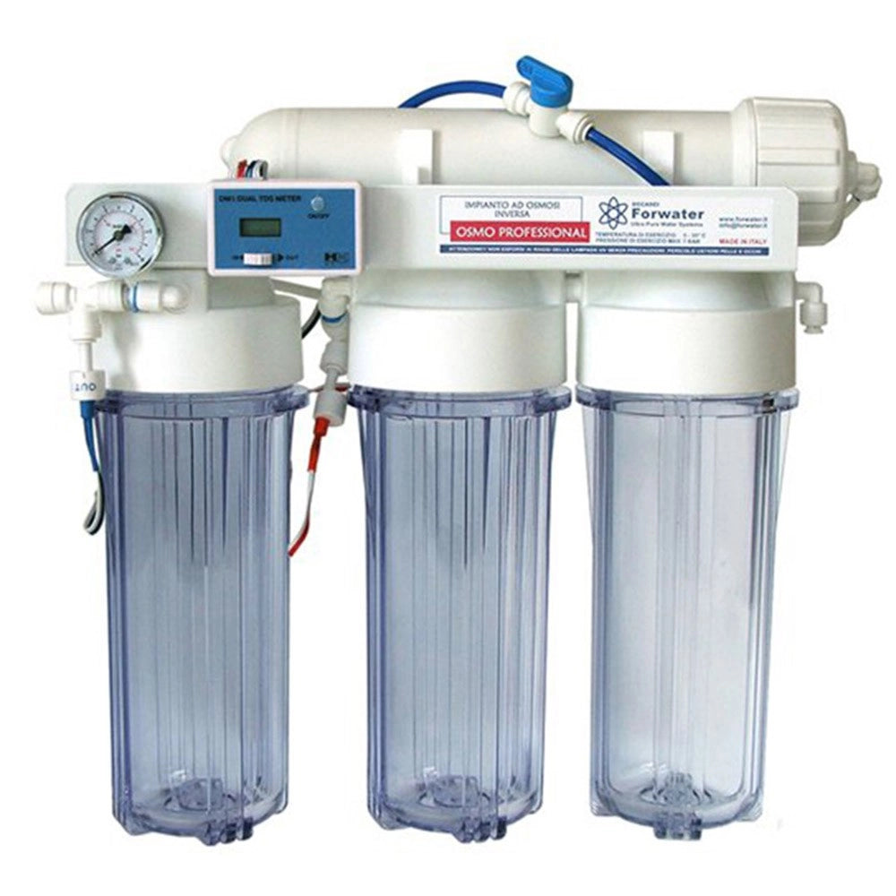 Forwater Osmopure 75 Pro008 75 GPD ( Impianto ad Osmosi a Bicchiere a 3 Stadi )