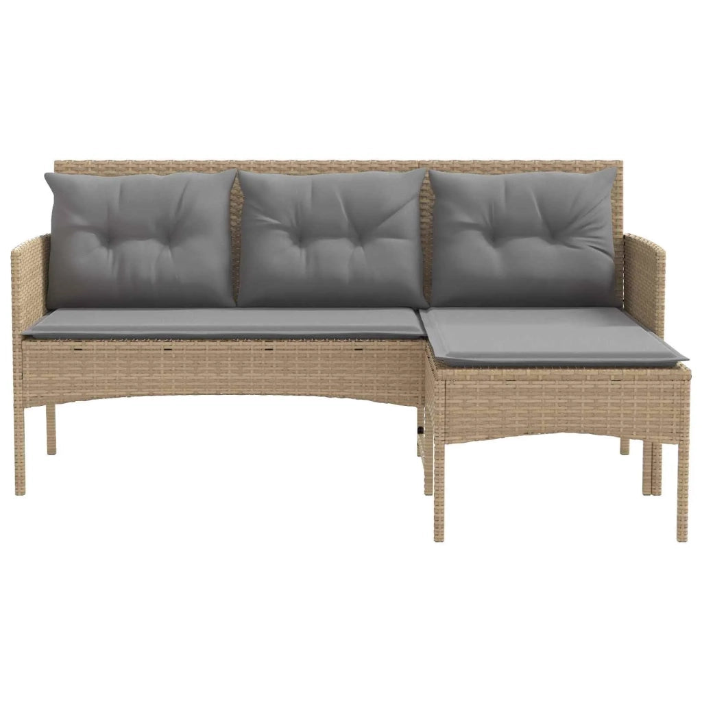 Set Divano da Giardino con cuscino 2 pcs polyrattan 4103806