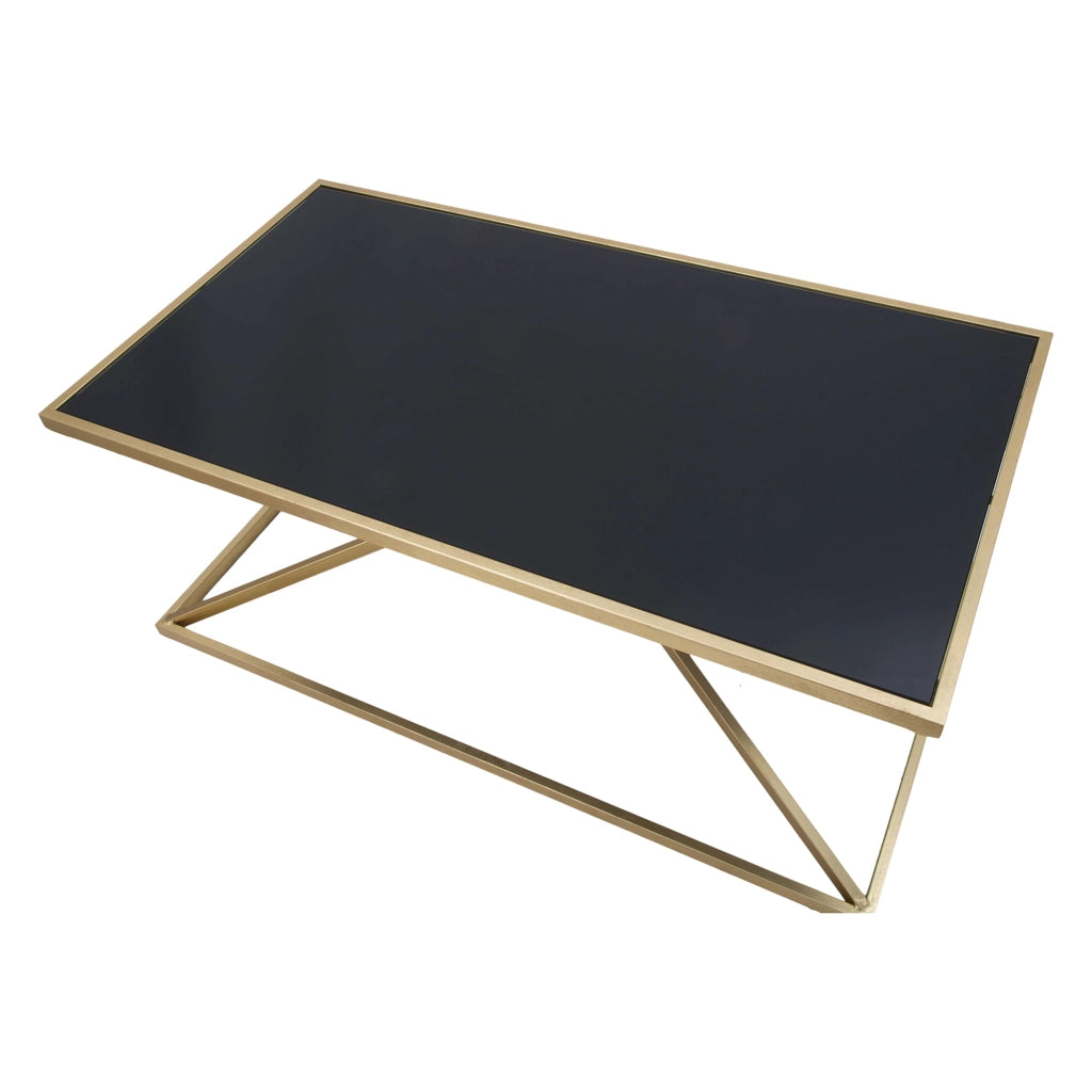 Keswic, Tavolino da Salotto Forma Rettangolare, 110x60x45h cm Nero