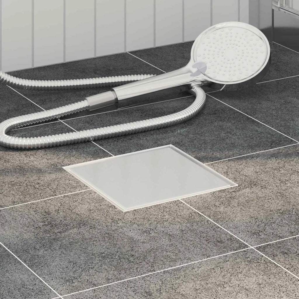 Drenaggio doccia 2 in 1 Argento 15 x 15 cm Acciaio Inox 304 CFW1170495