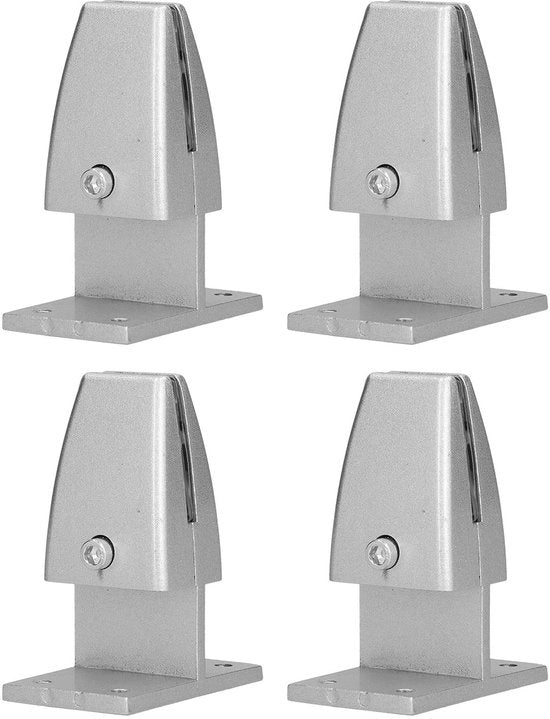 4 pezzi di Baffle-klem in lega di alluminio - dimensioni 43x70x93mm - parete divisoria