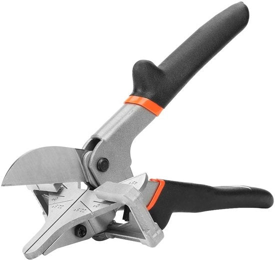 Verstekafdichting da Parete con Regolazione Angolo 0°-135° - Manico Antiscivolo in Acciaio Inossidabile - Lama Sostituibile - Peso Leggero 536 gr
