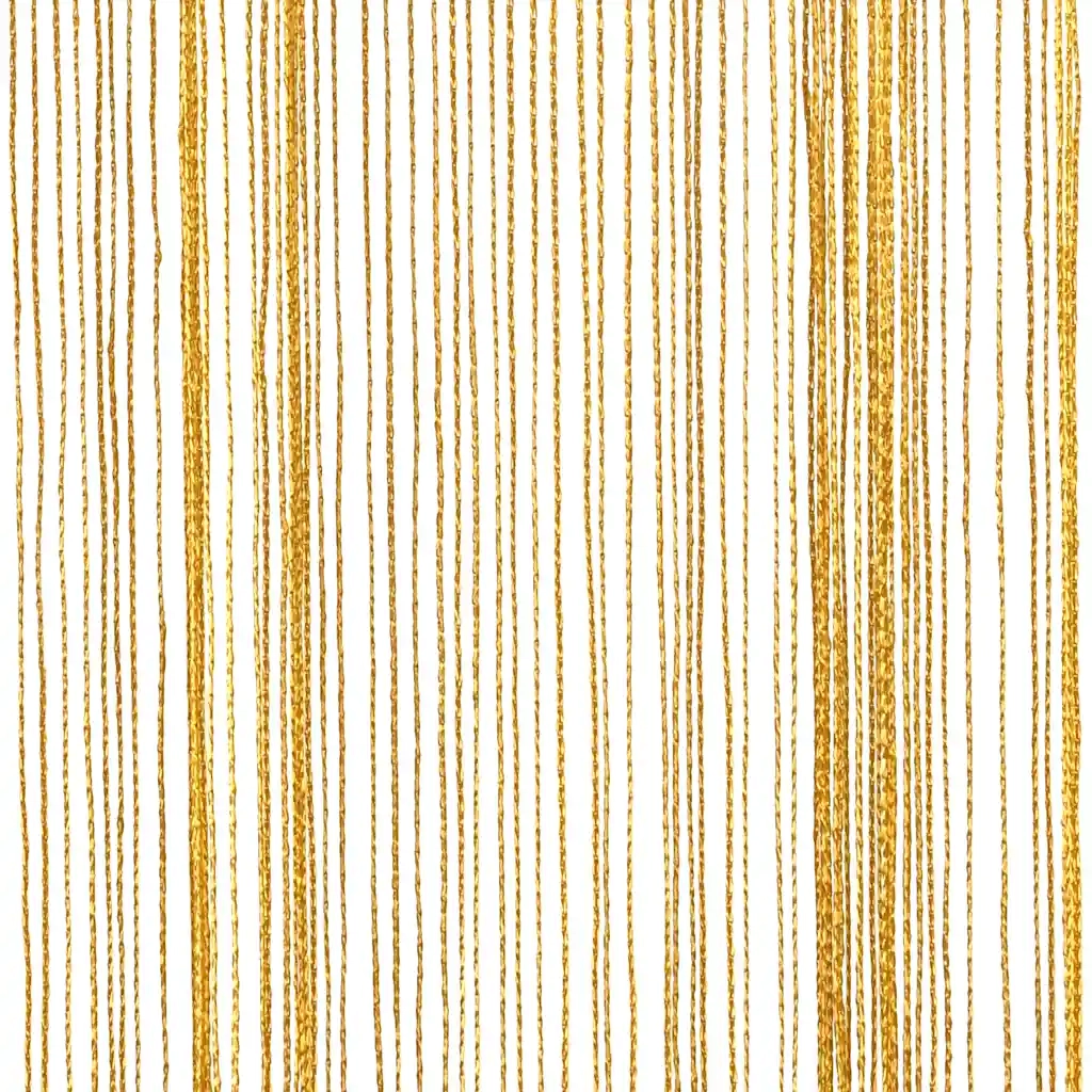 Tende a Filo 2 pz Oro 100x250 cm
