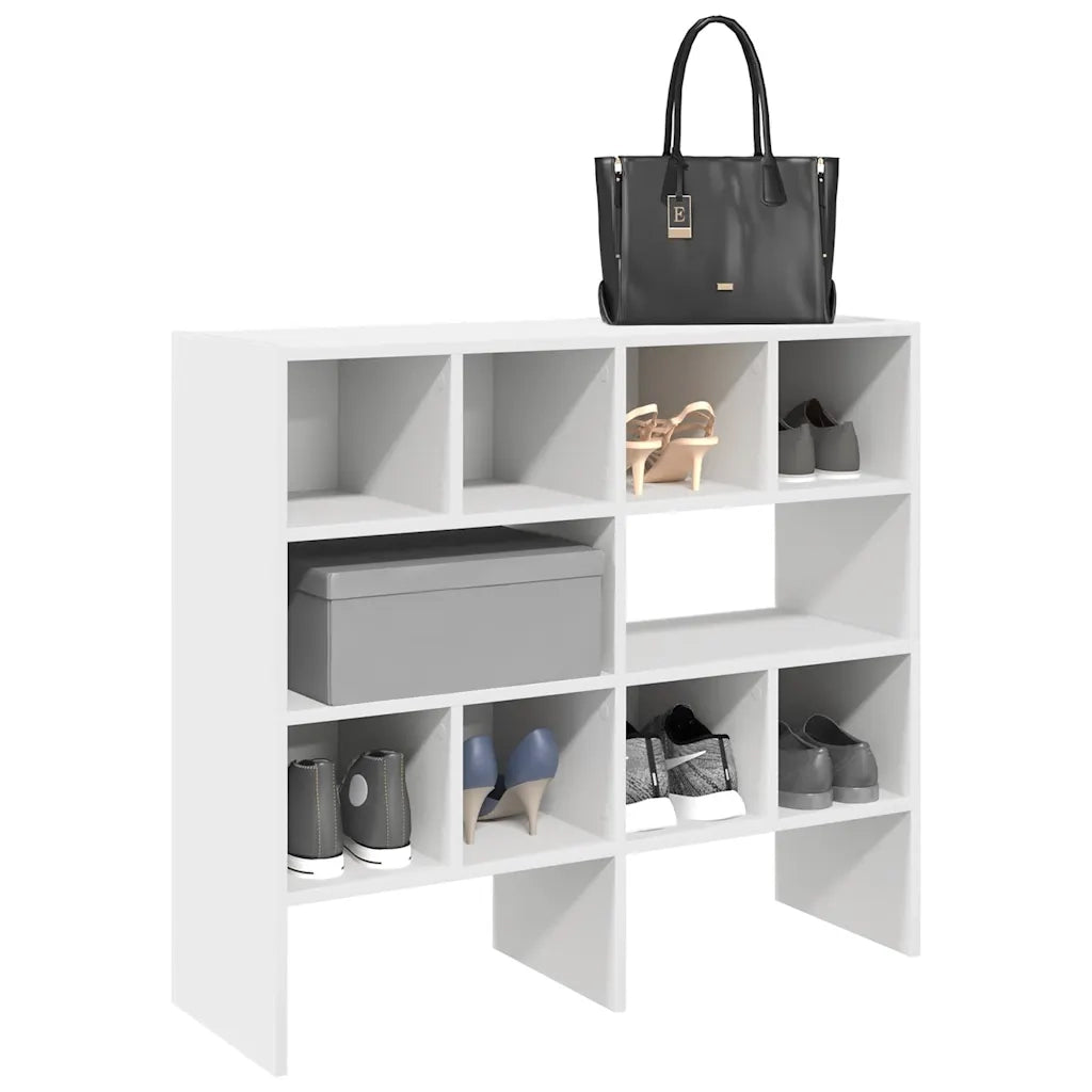 Scarpiere 2 pz Impilabili Bianche 89,5x30x40 cm 858840