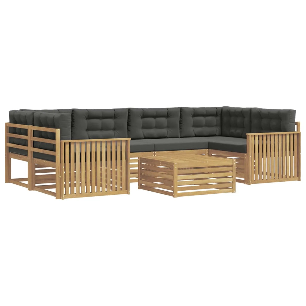 Set di divani da esterno 7 pcs Bianco e Antracite 3390122