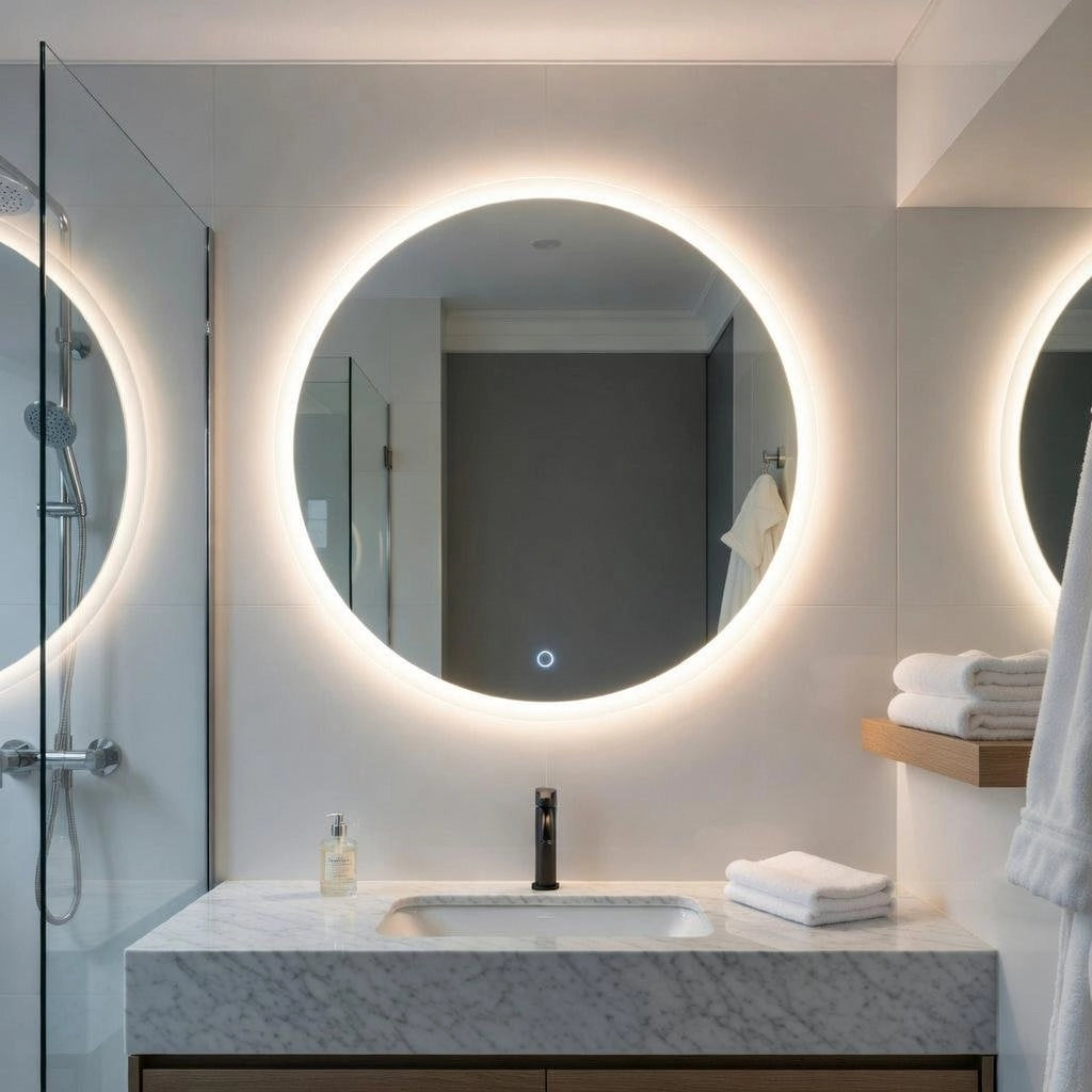 Specchio illuminazione led tondo mod. L104 - d.60 cm