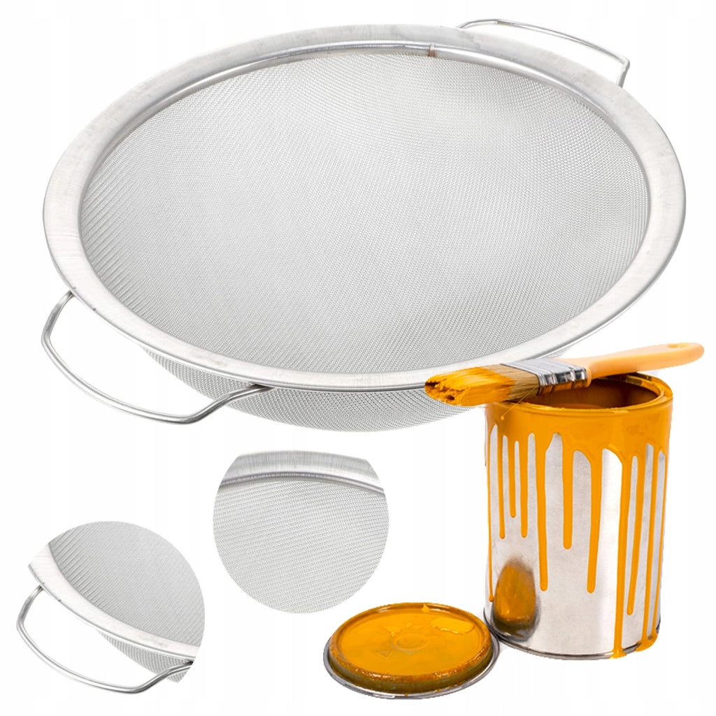 Setaccio in Acciaio Inox per Vernice – Diametro 290mm, Maglia 60 | Resistente alla Corrosione, Riutilizzabile
