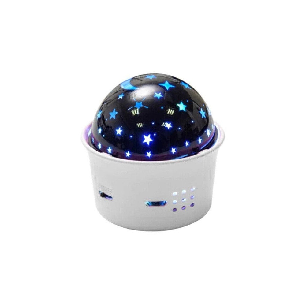 Trade Shop - Mini Proiettore Di Stelle Controllo Vocale Led Multicolor Ricaricabile Portatile -
