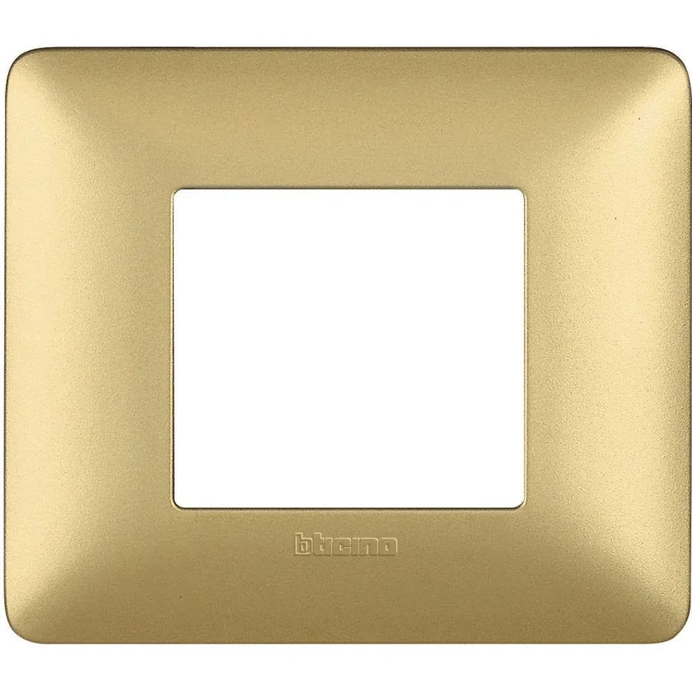 Placca Bticino Matix 2 moduli gold AM4802MGL