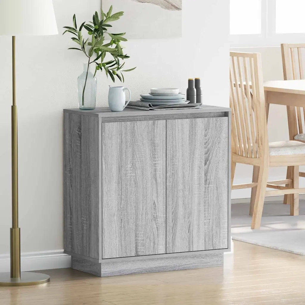 Credenza | Madia LED per Grigio Sonoma 71 x 34,5 x 75 cm