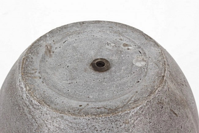 Set 2 Vasi Cement Basso Grigio