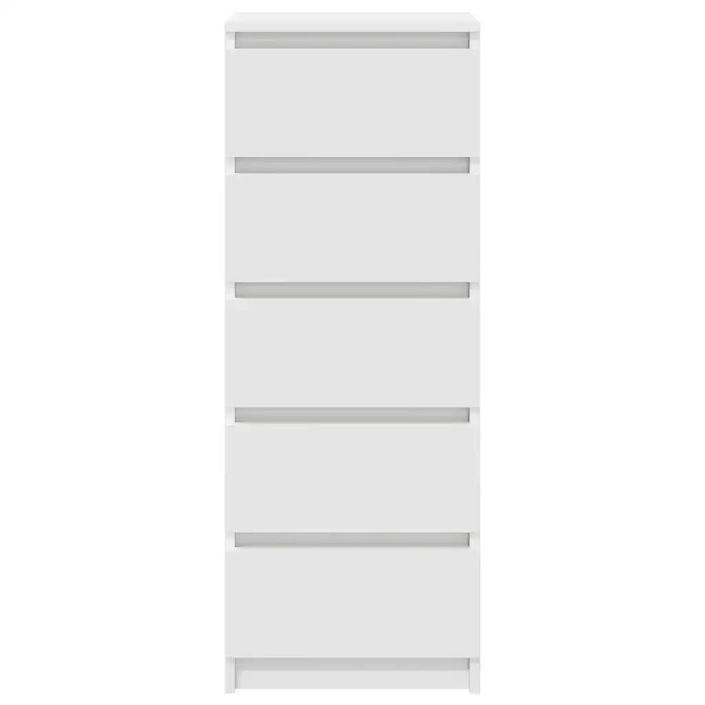Credenza con Cassetti Bianco 37,5x35x99 cm in Legno Multistrato 861760