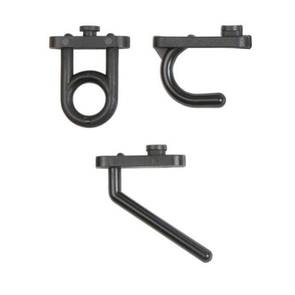 GANCI PORTA UTENSILI PER PANNELLO PORTAUTENSILI SET 30pz RIBIMEX PRC30