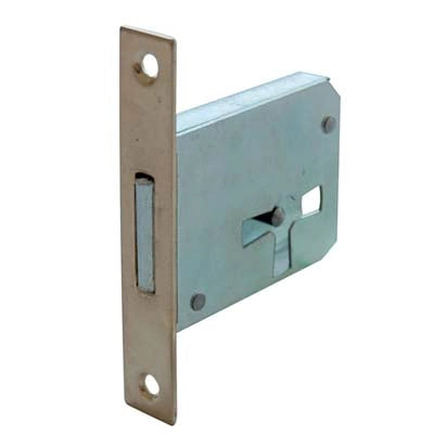 SERRATURA MOBILI A INFILARE - B.QUADRO OTTONATO F.MM 12 1 LEVA E.MM 25 DX- 5 pezzi