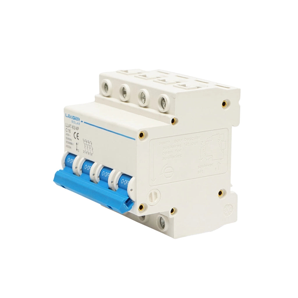 Interruttore automatico tipo 4P-16A-415VAC Leader