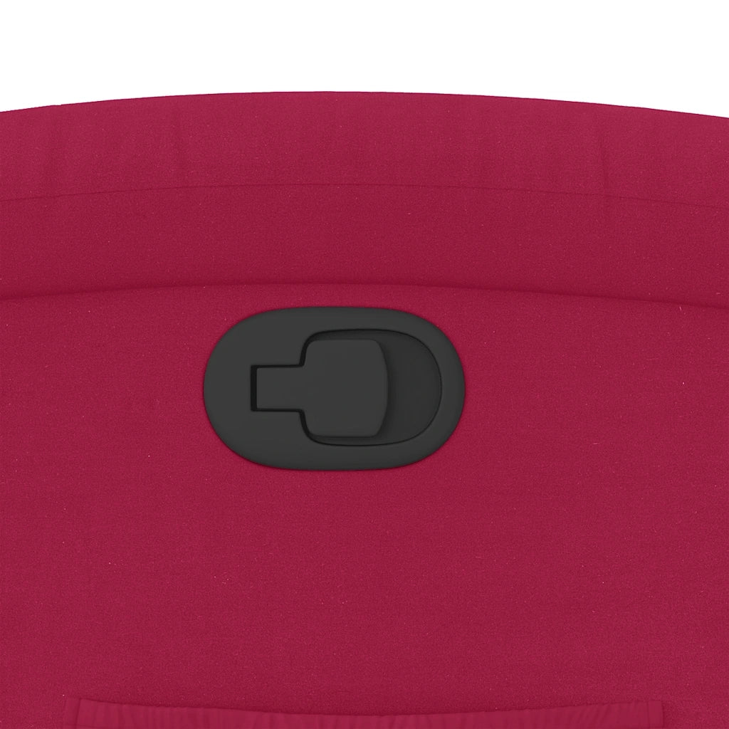 Poltrona Reclinabile Rosso Vino in Velluto 371802