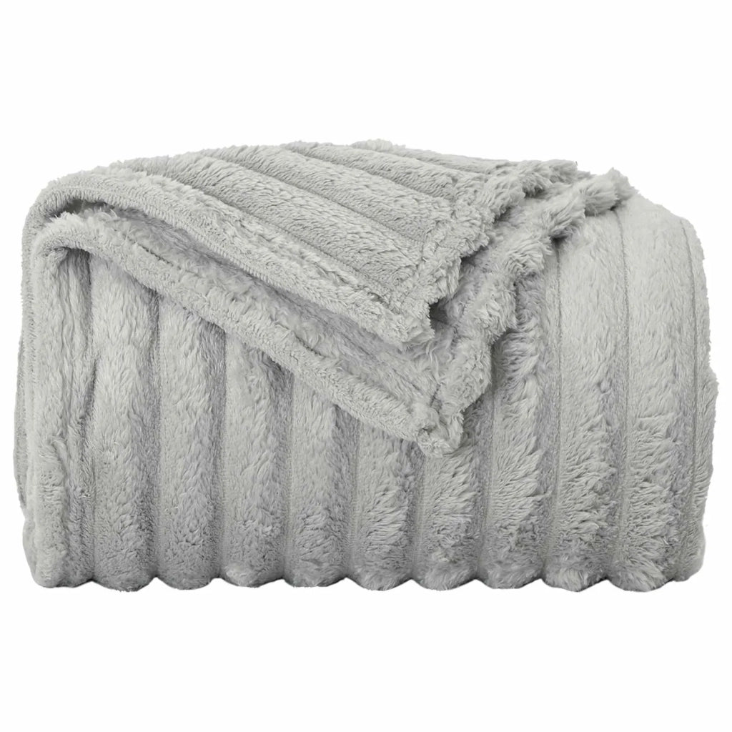 Coperta Grigio 200 x 150 cm Panno 42016834