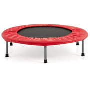 Trampolino pieghevole diametro 95,5 cm per uso interno ed esterno con dispositivi di sicurezza rinforzati e stabile struttura in PVC rosso 20_0014492