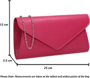 Borsa Clutch per Donne, fucsia