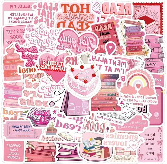 Stickers per scrapbook - 60 pezzi accessori per libro - accessori per lettura per ragazze.