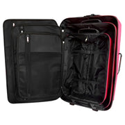 Set da Viaggio Trolley e Borse 5 pz Rosso 90155