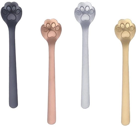 Lepels per Caffè e Tè, 4 pezzi, in Acciaio Inossidabile, Resistenti al Lavastoviglie, 14,7 cm, per Caffè, Tè e Desserti.