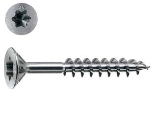 VITI PANEL-VIT PV TESTA SVASATA PIANA TORX ACCIAIO CHROMITING- - ø mm.4x70 - 200 pezzi MUSTAD
